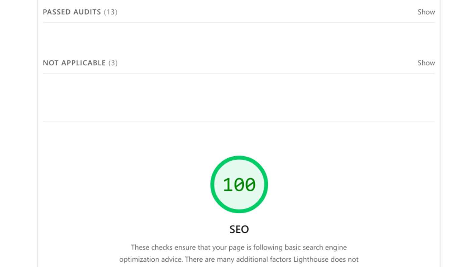 PageSpeed резултат – перфо фолио